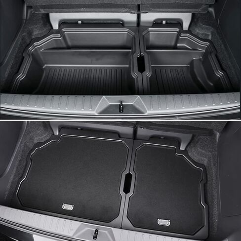 لـ 2023 Toyota Sienna صندوق تخزين صندوق السيارة لسيارة Toyota Sienna 2023 2022 2021 منظم حمولة الجذع إدراج التخزين الخلفي - تخزين السيارة المحمولة مع صندوق تخزين فرز الغطاء in Kuwait