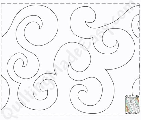 قوالب خياطة اللحف الآلية، نمط ذو حواف لاصقة لخياطة اللحف الآلية المستمرة، نمط 309 موجات، حزمة من بكرتين in Kuwait