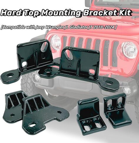 دعامات تثبيت علوية صلبة مناسبة تمامًا لـ 2018-2022 Jeep Wrangler JL & Gladiator JT، مجموعة واحدة كاملة 20 قطعة، استبدال مطور in Kuwait