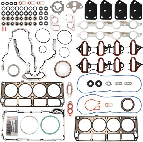 PHILTOP HS26191PT1 Head Gasket Set, Compatible with 2002-2011 Silverado 1500 Suburban 1500, 2007 Silverado 1500 Classic, 2007-2011 Avalanche 4.8L 5.3L, Cylinder Head Gasket Kits with Bolts in Saudi Arabia