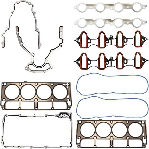 PHILTOP HS26191PT1 Head Gasket Set, Compatible with 2002-2011 Silverado 1500 Suburban 1500, 2007 Silverado 1500 Classic, 2007-2011 Avalanche 4.8L 5.3L, Cylinder Head Gasket Kits with Bolts in Saudi Arabia