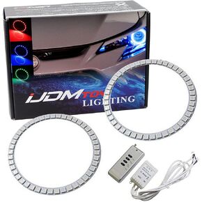 طقم إضاءة حلقة هالة LED RGB 7 ألوان من iJDMTOY متوافق مع 2014-2016 Scion tC (طراز AT20 LCI) إضاءة الطريق الأمامية التحديثية مع إعداد قابل للتعديل in Kuwait