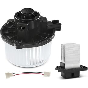 A-Premium HVAC Heater Blower Motor and Resistor Assembly Compatible with Kia & Hyundai Vehicles - Sportage 2011-2015, Tucson 2010-2015, Veloster 2012-2017, Genesis Coupe 2013-2016 - Front Side in Kuwait