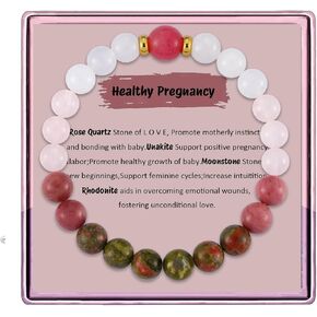 ARHTF Fertility Bracelets for Women Halthy Pregnancy Bracelet Fertility Crystals Pregnancy Support Fertility Gifts Congrats On Pregnancy Gift in Kuwait