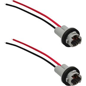 2PCS Pigtail Light Socket T15 Tail Light Socket Adapter Plug 912 920 921 T10 T13 Brake License Plate Lights Bulb Pigtail Wedge Connector Repair Kit Headlight Turn Signal Reverse Lights Retrofit in Kuwait