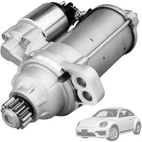 Starter Motor FIT VW Jetta 2013–2018, Passat 2014–2020, Golf 2015–2018, GTI 2015–2018, Beetle 2013–2019, Atlas 2018–2019 – 12V 1.1KW 13 Teeth CCW – Replace OE# 02M-911-024R in Kuwait