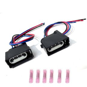 6U2Z-14S411-AB Turn Signal Corner Light Parking Tail Lamp Connector Plug Pigtail Harness Fits for Ford 2004-2014 F150 E150 E250 1999-2020 F250 F350 Super Duty Replaces 88988139 645-133 2pcs in Kuwait