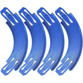 استبدال موصلات مضمار السباق لزوايا المسار المنحنية للعجلات الساخنة، دوران مائل 90 درجة، متوافق مع مسار العجلات الساخنة - 4 عبوات in Kuwait