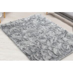 Silky Soft Faux Fur Shaggy Rug, 2 ft. x 3 ft. Pink Fluffy Sheepskin Area Rug, Rectangle Rug for Living Room, Bedroom, Kid's Room, or Nursery, Home Décor Accent, Machine Washable with Non-Slip Backing in Kuwait