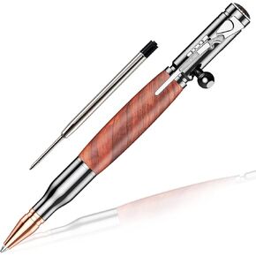 Bolt Action Pen Ballpoint Pen with Compass &Rifle Clip & Extra Refills & Office Decor Gift for Dad/Colleague/Boyfriend/Husband in Saudi Arabia
