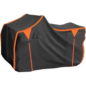 X AUTOHAUX ATV Cover for Polaris Sportsman 450/570 Waterproof 4 Wheelers Quad Cover Outdoor Sun Rain Storage Protection 210D-PU Black 211x122x120cm/83.1x48x47.2in in Kuwait