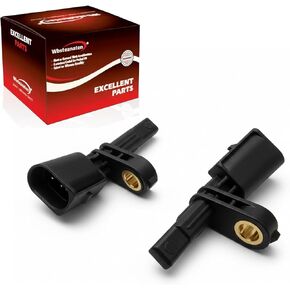 ABS Wheel Speed Sensor 2Pcs: Front Left & Right Compatible with Audi 2006-2013 A3 L4 1.8L L4 2.0L, A3 Quattro 2006-2010 L4 2.0L V6 3.2L, Volkswagen 2010-2014 Golf L4 2.0L, 2005-2018 Jetta L4 2.0L in Kuwait