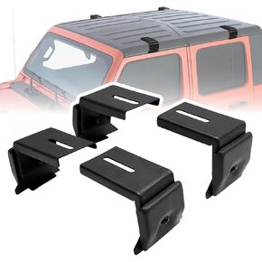 دعامات تثبيت رف السقف متوافقة مع Wrangler JL JK 2007-2024، Gladiator JT، Cherokee XJ 1984-2001، فولاذ شديد التحمل، 4 قطع in Kuwait