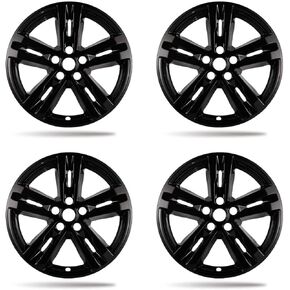 18'' Wheel Skins Compatible with Ford Explorer 2020 2021 2022 2023 2024；Set of 4 Wheel Covers；Glossy Black in Kuwait