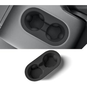 Rear Seat Cup Holder Inserts for Tesla Model Y Juniper 2025, Cup Holder Insert Liner Coasters Mat Pad Car Silicone Interior Trim 3D(Rear-Juniper 25+) in Kuwait