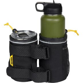 ROBOCUP Insulated Dual Extreme Drink Holder with Rubberized Straps, Ruggedized Design for Boats, UTV, Offroad, Golf Carts, Work, Home, Travel in Kuwait