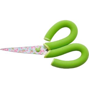 إنها وسادة أكاديمية، مقص مقاس 8 بوصات مع مقابض مريحة، شفرة زهرية، أخضر in Kuwait