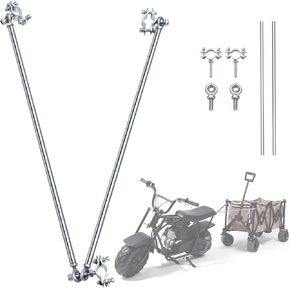 Oryxearth Universal Mini Bike Trailer Hitch Tow Bar, Wagon Pull Rod for Camping Garden Cleanup,Compatible with FRP GMB100, Coleman B100, Monster (Mega) Moto MM-B80 MM-B105, XtremepowerUS 99cc in Kuwait
