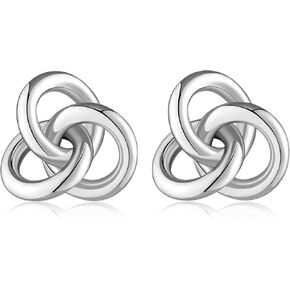 أقراط عقدة ذهبية للنساء أقراط عصرية مكتنزة أقراط متدلية متدلية خفيفة الوزن لا تسبب الحساسية مجوهرات للنساء هدايا عيد الميلاد in Kuwait