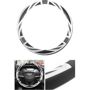Car Auto UK Flag Union Jack Racing Steering Wheel Cover Leather UK Flag Grey in Saudi Arabia