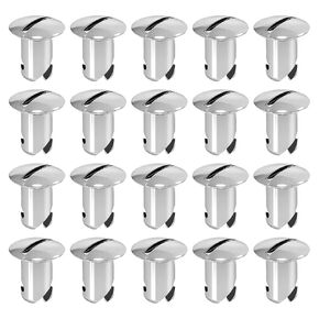 7075-Aluminum 7/16" Quarter Turn Dzus Fasteners, 500 Grip Button Oval Head Fastener, Chrome (10-Pack) in Kuwait