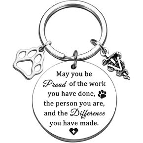 Vet Tech Gifts For Women Veterinarian Appreciation Gifts For Veterinary Student Graduation Gift Vet Tech Week Keychain in Kuwait