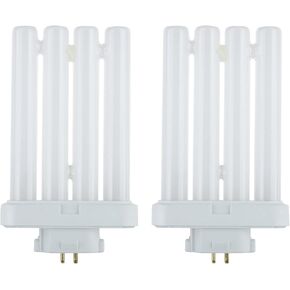 Diodesy- FML27 Compact Fluorescent Light Bulb with Quad Tubes Plug-in 4-Pin GX10q4 Base 27W 3000K Soft White 1500 Lumens Pack of 6- Replacement for Desk Office Reading Table & Magnifying Lamps in Kuwait