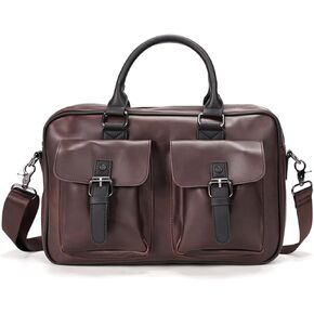 PU Leather Men's Briefcases 13inch Laptop Bag Office Bags for Men Document Business Shoulder Messenger in Kuwait