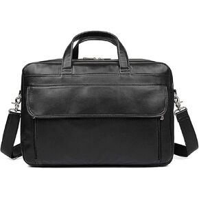 Men Briefcase Business Shoulder Bag Messenger Bags Computer Laptop Handbag Men's Travel,17 in in Kuwait