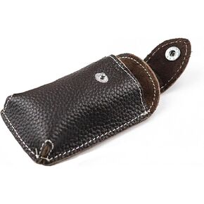 Car Key Pouch, Genuine Leather Car Key Fob Key Ring, Belt Loop - Brown in Kuwait