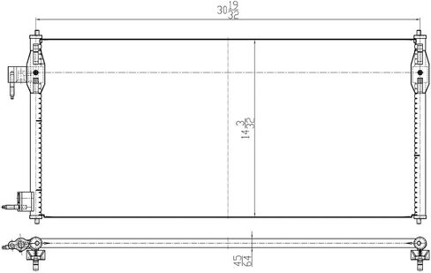 AC Condenser for Ford Transit Connect 2010 2011 2012 2013 - # 9T1Z19712A YJ537 in Saudi Arabia