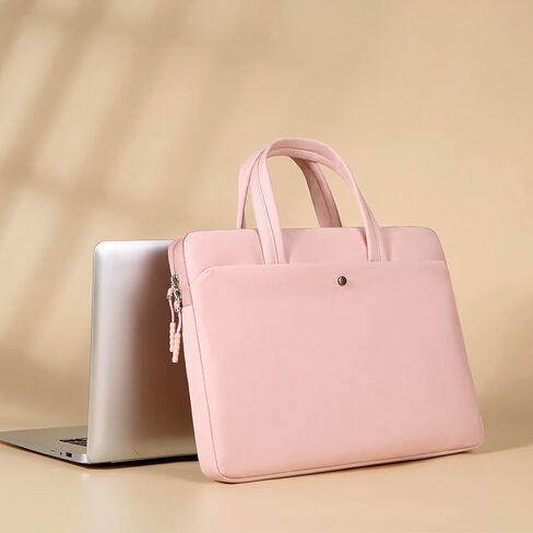 13-13.6 inch Stylish Oxford Fabric Laptop Bag for 2025 2024-2016 MacBook Air/Pro 13 M4 A3240 M3 A3113 M2 A2681 M1 A2337 A2179 A2338 A2289 A1706 A2159 HP Dell Lenovo, Computer Bag with Handle, Black in Saudi Arabia
