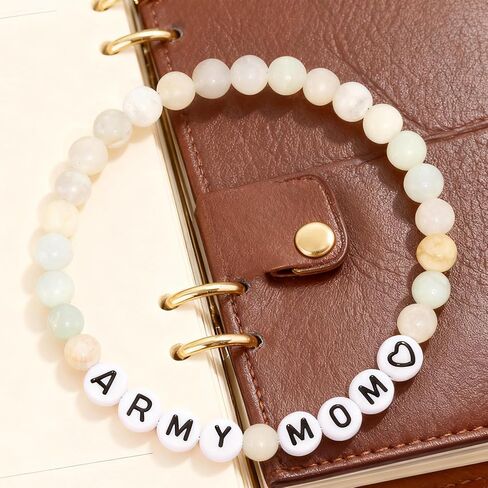 Kivosliviz Army Mom Gifts for Women Bracelet Military Birthday Mothers Day Proud Army Mom Jewelry in Saudi Arabia