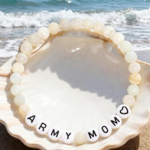 Kivosliviz Army Mom Gifts for Women Bracelet Military Birthday Mothers Day Proud Army Mom Jewelry in Saudi Arabia
