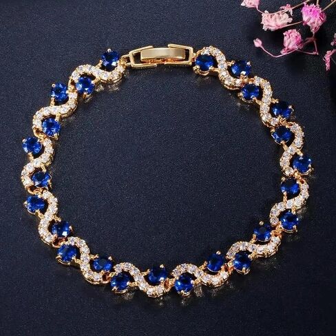 Exquisite and Fashionable Shiny Zircon Bracelet for Women, Simple Holiday Commemorative Gift for Women in Saudi Arabia