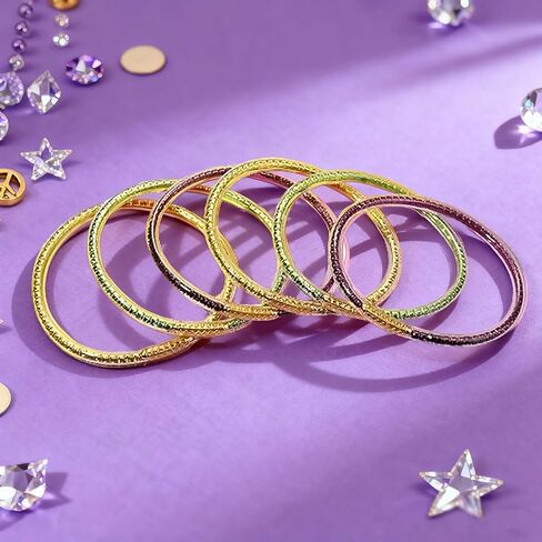 mardi gras Bracelets, Glitter Filled Silicone Jelly Bangles for Women, Waterproof Purple Green Gold mardi gras Accessories for Carnival Party Decor in Kuwait