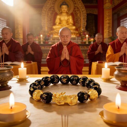 سوار فنغ شوي سبج مطلي بالذهب 24 قيراط Pixiu Dragon Lucky سوار للرجال والنساء حماية الثروة والمال مجوهرات البوذية الصينية لحسن الحظ in Kuwait