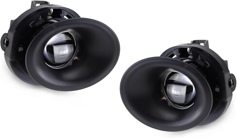 مجموعة مصابيح الضباب ذات العدسات الشفافة من iJDMTOY مع مصابيح هالوجين 9145، وأغطية الإطار، وأسلاك التتابع والتبديل المتوافقة مع دودج تشالنجر 2015-2023 in Kuwait