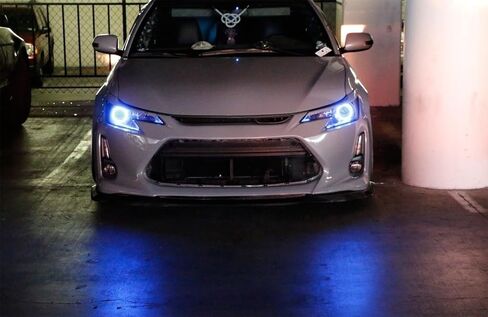 طقم إضاءة حلقة هالة LED RGB 7 ألوان من iJDMTOY متوافق مع 2014-2016 Scion tC (طراز AT20 LCI) إضاءة الطريق الأمامية التحديثية مع إعداد قابل للتعديل in Kuwait