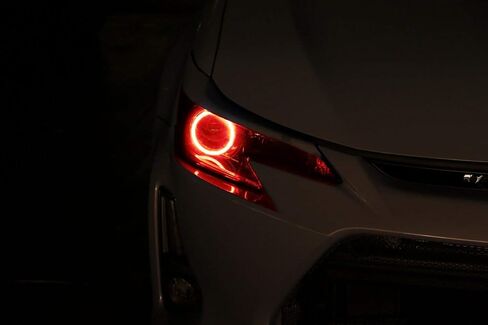 طقم إضاءة حلقة هالة LED RGB 7 ألوان من iJDMTOY متوافق مع 2014-2016 Scion tC (طراز AT20 LCI) إضاءة الطريق الأمامية التحديثية مع إعداد قابل للتعديل in Kuwait