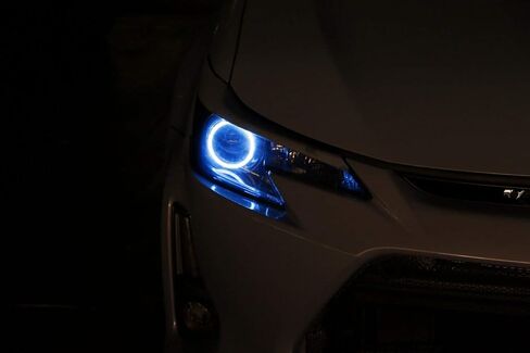 طقم إضاءة حلقة هالة LED RGB 7 ألوان من iJDMTOY متوافق مع 2014-2016 Scion tC (طراز AT20 LCI) إضاءة الطريق الأمامية التحديثية مع إعداد قابل للتعديل in Kuwait