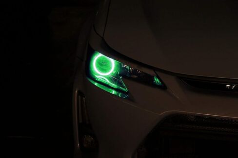 طقم إضاءة حلقة هالة LED RGB 7 ألوان من iJDMTOY متوافق مع 2014-2016 Scion tC (طراز AT20 LCI) إضاءة الطريق الأمامية التحديثية مع إعداد قابل للتعديل in Kuwait