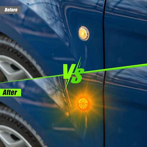 LED الجانب الأمامي بدوره أضواء الإشارة متوافق مع 2010-2023 العبور الاتصال Led مصابيح العلامات الجانبية 2 قطعة عدسة الدخان in Kuwait