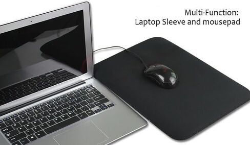 Black Neoprene/Cotton 7" 7" inch Laptop Notebook Computer case/Bag/Sleeve for Dell HP Acer Asus Sony IBM Samsung LG Toshiba+ 1pcs in Saudi Arabia