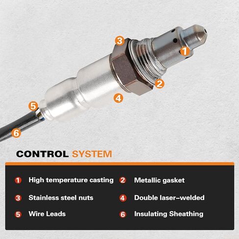 2 قطعة مستشعر الأكسجين الأمامي والخلفي المنبع لـ Accord، Crosstour، Odyssey، Pilot، Ridgeline، MDX، RDX، RL، RLX، TL، TLX، TSX، ZDX V6-3.5L OE #250-25059 35035065 in Kuwait