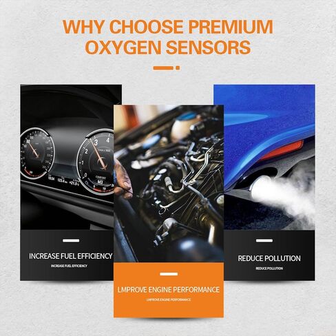 2 قطعة مستشعر الأكسجين الأمامي والخلفي المنبع لـ Accord، Crosstour، Odyssey، Pilot، Ridgeline، MDX، RDX، RL، RLX، TL، TLX، TSX، ZDX V6-3.5L OE #250-25059 35035065 in Kuwait