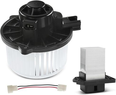 A-Premium HVAC Heater Blower Motor and Resistor Assembly Compatible with Kia & Hyundai Vehicles - Sportage 2011-2015, Tucson 2010-2015, Veloster 2012-2017, Genesis Coupe 2013-2016 - Front Side in Saudi Arabia