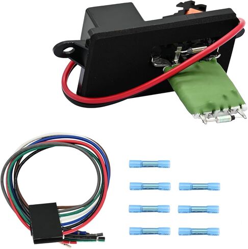 HVAC Blower Motor Resistor with Wire Harness Compatible with Gmc Sierra 1500 2500 3500 Yukon XL 1500 2500 1999-2007 Fit for Chevy Silverado 1500 2500 3500 Tahoe Suburban 1500 2500 1999-2007 in Kuwait