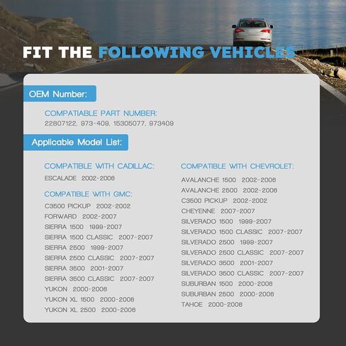 HVAC Blower Motor Resistor with Wire Harness Compatible with Gmc Sierra 1500 2500 3500 Yukon XL 1500 2500 1999-2007 Fit for Chevy Silverado 1500 2500 3500 Tahoe Suburban 1500 2500 1999-2007 in Kuwait