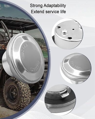 غطاء خزان الوقود الغاز مناسب لـ Kawasaki Mule 520 550 600 610 2010 2020 2030 2500 2510 2520 3000 3010 3020، أجزاء لاستبدال الخزان المعدني 1/4 51048-1103 51048-0005 in Saudi Arabia